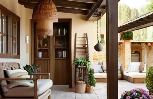 Veranda in three styles Kantри, Loft and Provence showcasing wood textures, metal accents, and pastel decor